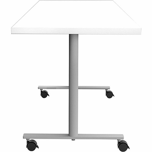 Safco Jurni Multi-Purpose Table with T-Leg & Casters Laminated Top - Powder Coated T-shaped Base - 72" Table Top Width x 24" Table Top Depth x 1.10" Table Top Thickness - 29" Height - Multipurpose - Assembly Required - Designer White - Lami (JN7224FXCDWT)