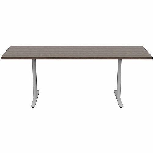 Safco Jurni Multi-Purpose Table with T-Leg & Glides Laminated Top - Powder Coated T-shaped, Textured Base - 72" Table Top Width x 24" Table Top Depth x 1.10" Table Top Thickness - 29" Height - Multipurpose - Assembly Required - Columbian Wa (JN7224FXGCWN)