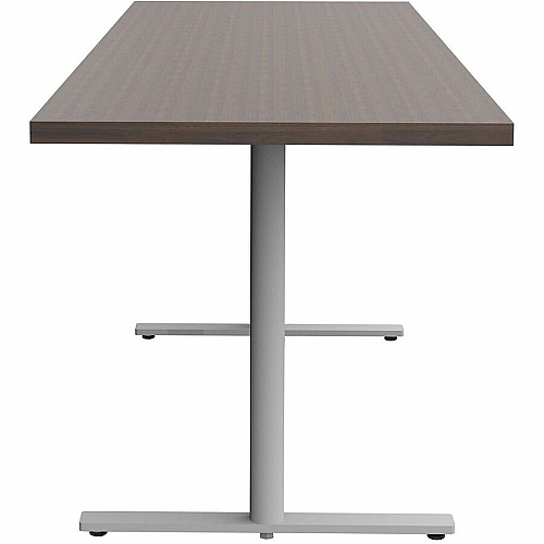 Safco Jurni Multi-Purpose Table with T-Leg & Glides Laminated Top - Powder Coated T-shaped, Textured Base - 72" Table Top Width x 24" Table Top Depth x 1.10" Table Top Thickness - 29" Height - Multipurpose - Assembly Required - Columbian Wa (JN7224FXGCWN)