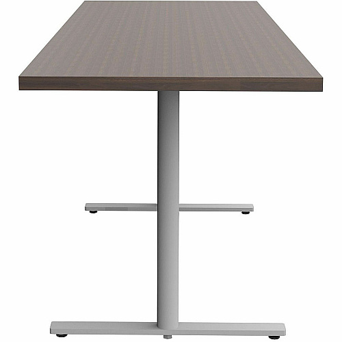 Safco Jurni Multi-Purpose Table with T-Leg & Glides Laminated Top - Powder Coated T-shaped, Textured Base - 72" Table Top Width x 24" Table Top Depth x 1.10" Table Top Thickness - 29" Height - Multipurpose - Assembly Required - Columbian Wa (JN7224FXGCWN)