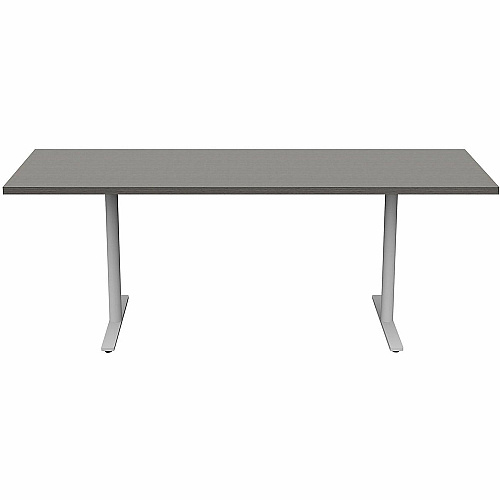 Safco Jurni Multi-Purpose Table with T-Leg & Glides Laminated Top - Powder Coated T-shaped, Textured Base - 72" Table Top Width x 24" Table Top Depth x 1.10" Table Top Thickness - 29" Height - Multipurpose - Assembly Required - Asian Night  (JN7224FXGANT)