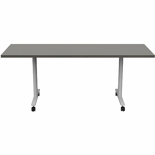 Safco Jurni Multi-Purpose Table with T-Leg & Casters Laminated Top - Powder Coated T-shaped Base - 72" Table Top Width x 24" Table Top Depth x 1.10" Table Top Thickness - 29" Height - Multipurpose - Assembly Required - Asian Night - Laminat (JN7224FXCANT)