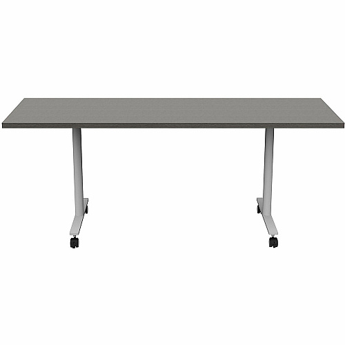 Safco Jurni Multi-Purpose Table with T-Leg & Casters Laminated Top - Powder Coated T-shaped Base - 72" Table Top Width x 24" Table Top Depth x 1.10" Table Top Thickness - 29" Height - Multipurpose - Assembly Required - Asian Night - Laminat (JN7224FXCANT)
