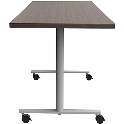 Safco Jurni Multi-Purpose Table with T-Leg & Casters Laminated Top - Powder Coated T-shaped Base - 72" Table Top Width x 24" Table Top Depth x 1.10" Table Top Thickness - 29" Height - Multipurpose - Assembly Required - Columbian Walnut - La (JN7224FXCCWN)