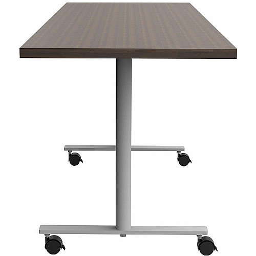 Safco Jurni Multi-Purpose Table with T-Leg & Casters Laminated Top - Powder Coated T-shaped Base - 72" Table Top Width x 24" Table Top Depth x 1.10" Table Top Thickness - 29" Height - Multipurpose - Assembly Required - Columbian Walnut - La (JN7224FXCCWN)