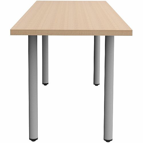 Safco Jurni Multi-Purpose Table with Post Leg & Glides Laminated Top - Powder Coated Post Leg Base - 72" Table Top Width x 24" Table Top Depth x 1.10" Table Top Thickness - 29" Height - Multipurpose - Assembly Required - Fusion Maple - Lami (JN7224FTGFMP)