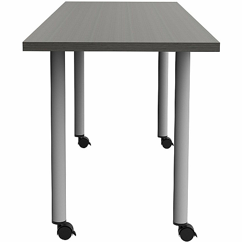 Safco Jurni Multi-Purpose Table with Post Leg & Casters Laminated Top - Powder Coated Post Leg Base - 72" Table Top Width x 24" Table Top Depth x 1.10" Table Top Thickness - 29" Height - Multipurpose - Assembly Required - Asian Night - Lami (JN7224FTCANT)