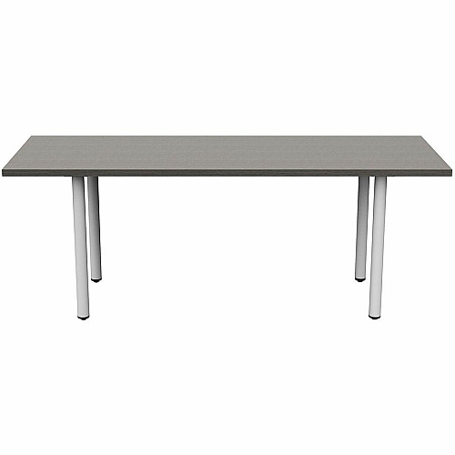 Safco Jurni Multi-Purpose Table with Post Leg & Glides Laminated Top - Powder Coated Post Leg Base - 72" Table Top Width x 24" Table Top Depth x 1.10" Table Top Thickness - 29" Height - Multipurpose - Assembly Required - Asian Night - Lamin (JN7224FTGANT)
