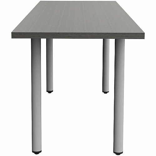Safco Jurni Multi-Purpose Table with Post Leg & Glides Laminated Top - Powder Coated Post Leg Base - 72" Table Top Width x 24" Table Top Depth x 1.10" Table Top Thickness - 29" Height - Multipurpose - Assembly Required - Asian Night - Lamin (JN7224FTGANT)