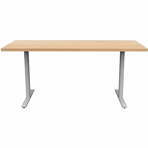 Safco Jurni Multi-Purpose Table with T-Leg & Glides Laminated Top - Textured T-shaped, Powder Coated Base - 72" Table Top Width x 24" Table Top Depth x 1.10" Table Top Thickness - 29" Height - Multipurpose - Assembly Required - Fusion Maple (JN6024FXGFMP)