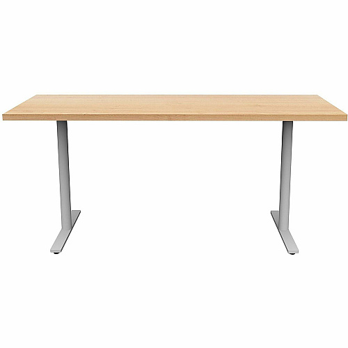 Safco Jurni Multi-Purpose Table with T-Leg & Glides Laminated Top - Textured T-shaped, Powder Coated Base - 72" Table Top Width x 24" Table Top Depth x 1.10" Table Top Thickness - 29" Height - Multipurpose - Assembly Required - Fusion Maple (JN6024FXGFMP)
