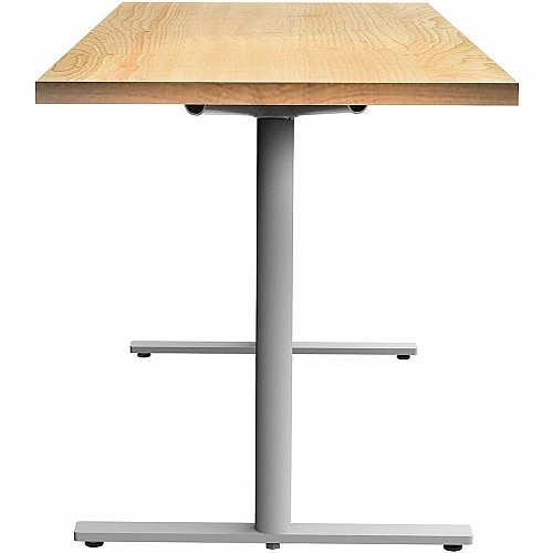 Safco Jurni Multi-Purpose Table with T-Leg & Glides Laminated Top - Textured T-shaped, Powder Coated Base - 72" Table Top Width x 24" Table Top Depth x 1.10" Table Top Thickness - 29" Height - Multipurpose - Assembly Required - Fusion Maple (JN6024FXGFMP)