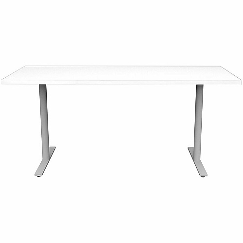 Safco Jurni Multi-Purpose Table with T-Leg & Glides Laminated Top - Textured T-shaped, Powder Coated Base - 72" Table Top Width x 24" Table Top Depth x 1.10" Table Top Thickness - 29" Height - Multipurpose - Assembly Required - Designer Whi (JN6024FXGDWT)