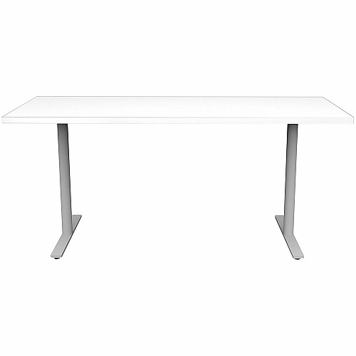 Safco Jurni Multi-Purpose Table with T-Leg & Glides Laminated Top - Textured T-shaped, Powder Coated Base - 72" Table Top Width x 24" Table Top Depth x 1.10" Table Top Thickness - 29" Height - Multipurpose - Assembly Required - Designer Whi (JN6024FXGDWT)