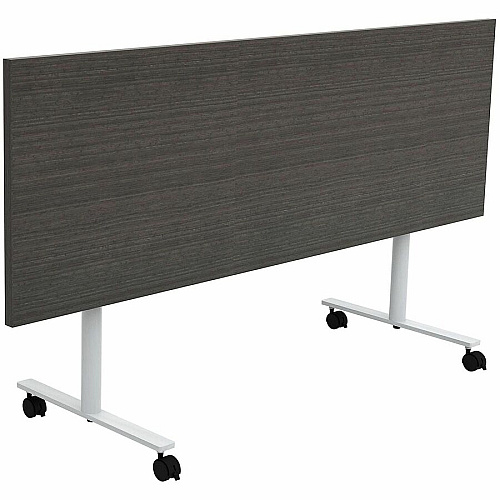 Safco Jurni Flip Table with Casters Laminated Top - Powder Coated T-shaped Base - 72" Table Top Width x 24" Table Top Depth x 1.10" Table Top Thickness - 29" Height - Classroom, Training Room - Assembly Required - Asian Night - Laminate Top  (JN7224FPANT)