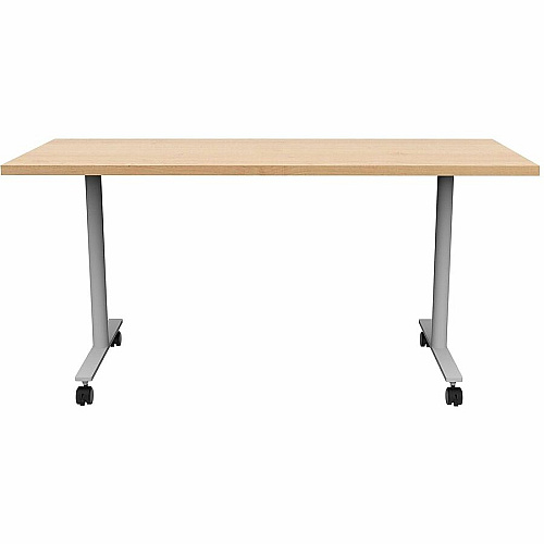 Safco Jurni Multi-Purp. Table w/T-Leg & Casters Textured T-shaped, Powder Coated Base - 60" Table Top Width x 24" Table Top Depth x 1.10" Table Top Thickness - 29" Height - Multipurpose - Assembly Required - Fusion Maple - Laminate Top Mate (JN6024FXCFMP)
