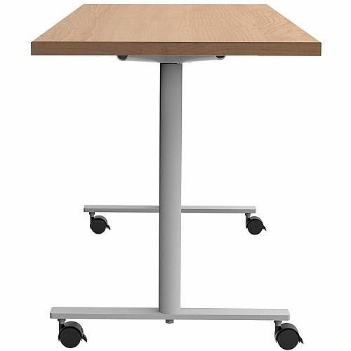 Safco Jurni Multi-Purp. Table w/T-Leg & Casters Textured T-shaped, Powder Coated Base - 60" Table Top Width x 24" Table Top Depth x 1.10" Table Top Thickness - 29" Height - Multipurpose - Assembly Required - Fusion Maple - Laminate Top Mate (JN6024FXCFMP)
