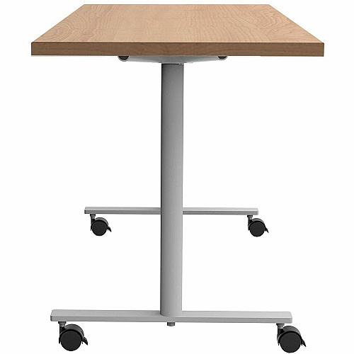 Safco Jurni Multi-Purp. Table w/T-Leg & Casters Textured T-shaped, Powder Coated Base - 60" Table Top Width x 24" Table Top Depth x 1.10" Table Top Thickness - 29" Height - Multipurpose - Assembly Required - Fusion Maple - Laminate Top Mate (JN6024FXCFMP)