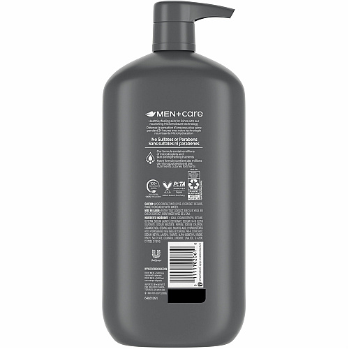 Dove Men+Care Clean Comfort 2-in-1 Cedarwood, Lemon Scent - 30 fl oz - Body, Face, Skin - Moisturizing - White - Sulfate-free, Paraben-free - 1 Each (02061)