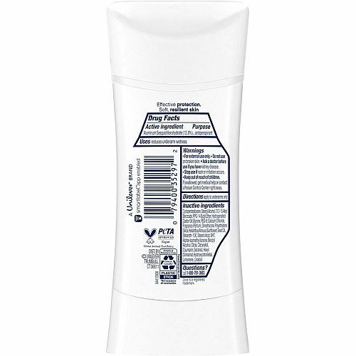 Dove Advanced Care Cool Essentials Antiperspirant Deodorant Stick Stick - 2.60 oz - 3 Day - Long Lasting - 1 Each (35297)