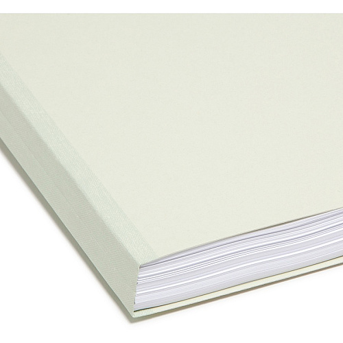 Smead Straight Tab Cut Letter Recycled Top Tab File Folder 8 1/2" x 11" - 1" Expansion - 25 pt. - Pressboard - Gray, Green - Heavy Duty, Wear Resistant, Tear Resistant - 100% Recycled - 25 / Box (13200)