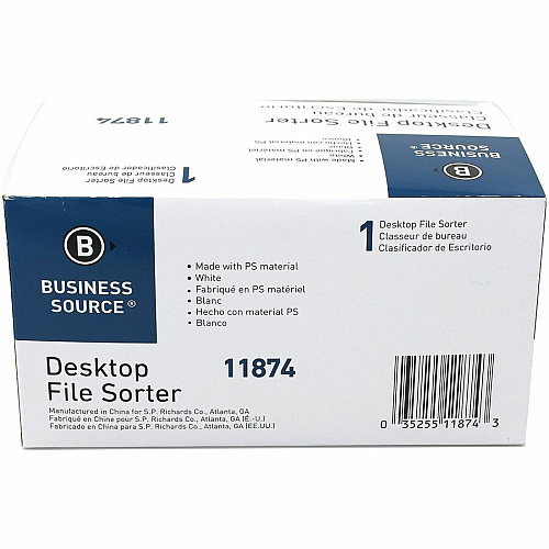 Business Source 6-slot Inclined Desk Step Sorter (11874)