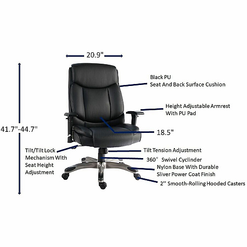Lorell High-Back Leather Executive Chair (63272)