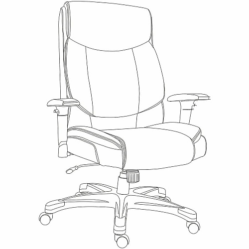 Lorell High-Back Leather Executive Chair (63272)