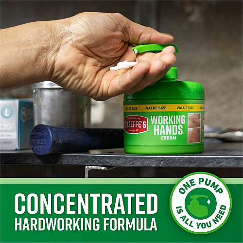 O'Keeffe's Working Hands Hand Cream Pump Cream - For Dry Skin - Applicable on Hand - Skin - Moisturising, Non-greasy, Unscented - 1 Each (116639)