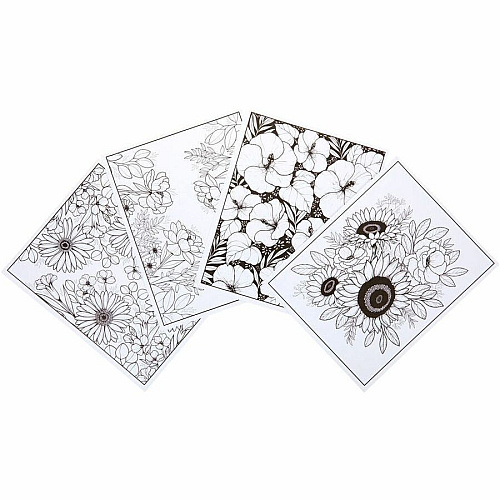 Crayola Florals, A Flower Coloring Book Printed Book 40 Pages - Book (041082)