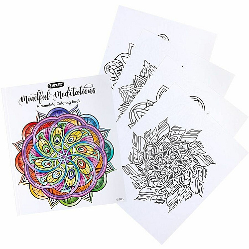Crayola Mandala Coloring Book Printed Book 40 Pages - Book (041081)