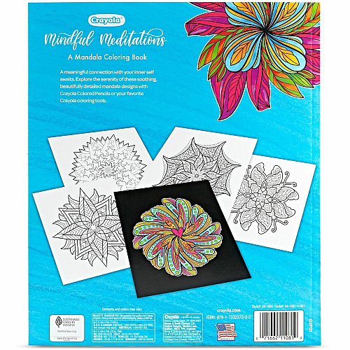 Crayola Mandala Coloring Book Printed Book 40 Pages - Book (041081)