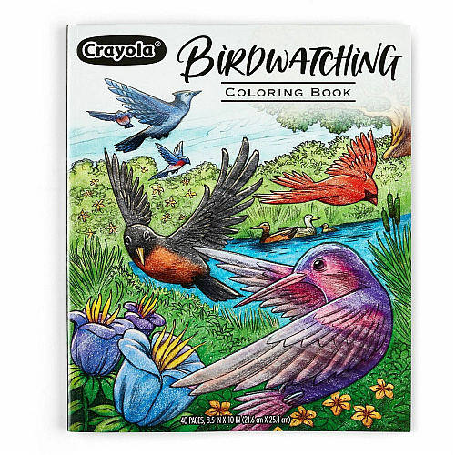 Crayola Bird Watching Coloring Book Printed Book 40 Pages - Book (041133)