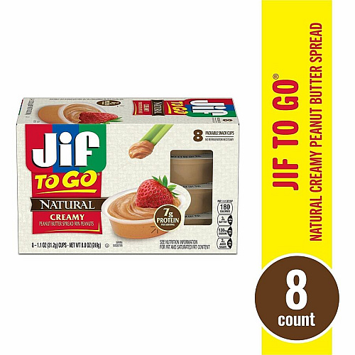 Jif To-Go Creamy Natural Peanut Butter Cups (99266)