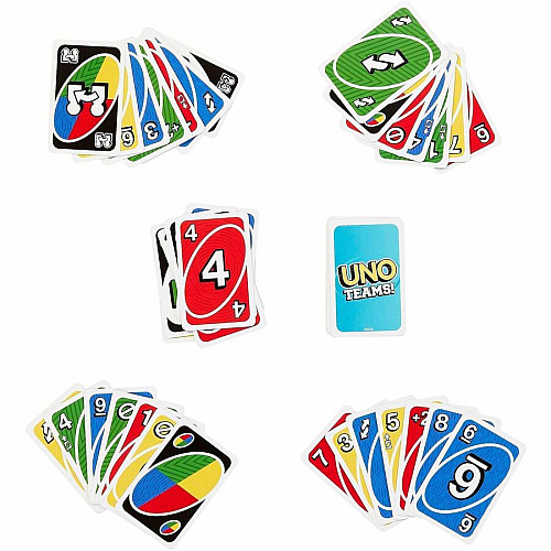 UNO Teams Card Game For Family Nights, Game Nights, Travel, Camping & Parties (HXT58)