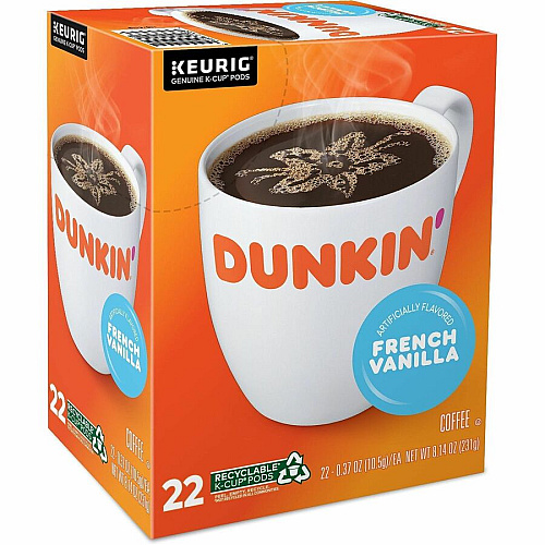 Dunkin Donuts Dunkin'&reg; K-Cup, Pod French Vanilla Coffee (1268CT)