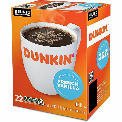 Dunkin Donuts Dunkin'&reg; K-Cup, Pod French Vanilla Coffee (1268CT)