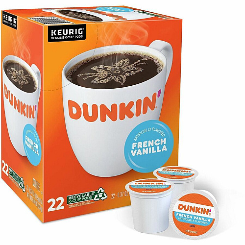 Dunkin Donuts Dunkin'&reg; K-Cup, Pod French Vanilla Coffee (1268CT)