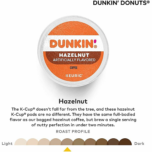 Dunkin Donuts Dunkin' Donuts&reg; K-Cup Hazelnut Coffee (1270CT)