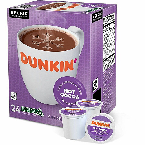 Dunkin Donuts Dunkin'&reg; K-Cup, Pod Milk Chocolate Hot Cocoa (1261CT)