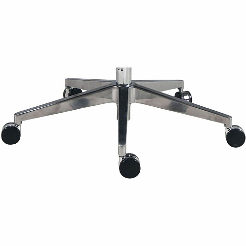 Lorell Fuerte Executive/Conference High-Back Chair with Polished Aluminum Arms (63305)