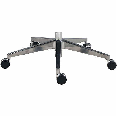 Lorell Fuerte Executive/Conference High-Back Chair with Polished Aluminum Arms (63305)