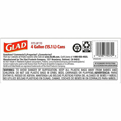 Glad Odorshield Cherry Blossom Trash Bags (79274CT)