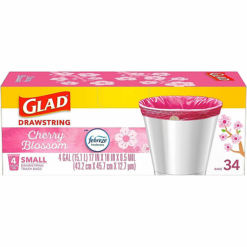Glad Odorshield Cherry Blossom Trash Bags (79274CT)