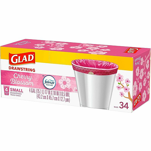 Glad Odorshield Cherry Blossom Trash Bags (79274CT)