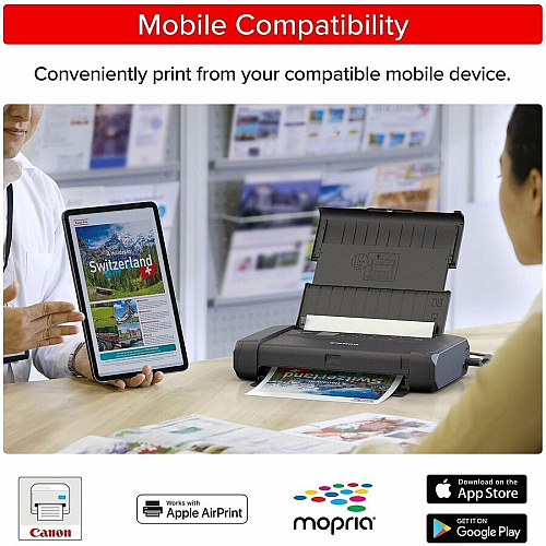 Canon PIXMA TR160 Portable Wired/Wireless Inkjet Printer - Color