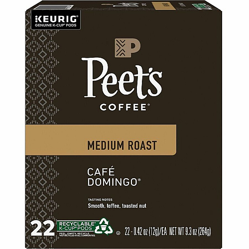 Peet's Coffee&trade; K-Cup Cafe Domingo Coffee (2404CT)