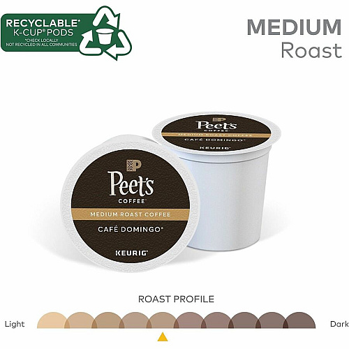 Peet's Coffee&trade; K-Cup Cafe Domingo Coffee (2404CT)