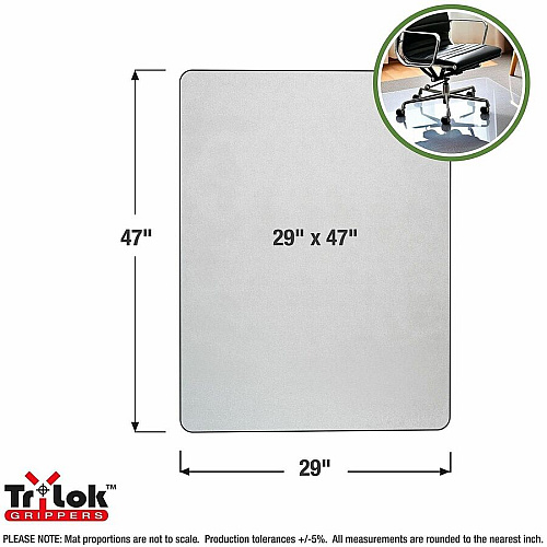 Cleartex TrYlok Chair Mats (NRCMFLVT0001)