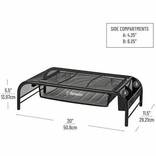 Mind Reader Monitor Stand and Organizer (MESHMONSTA)